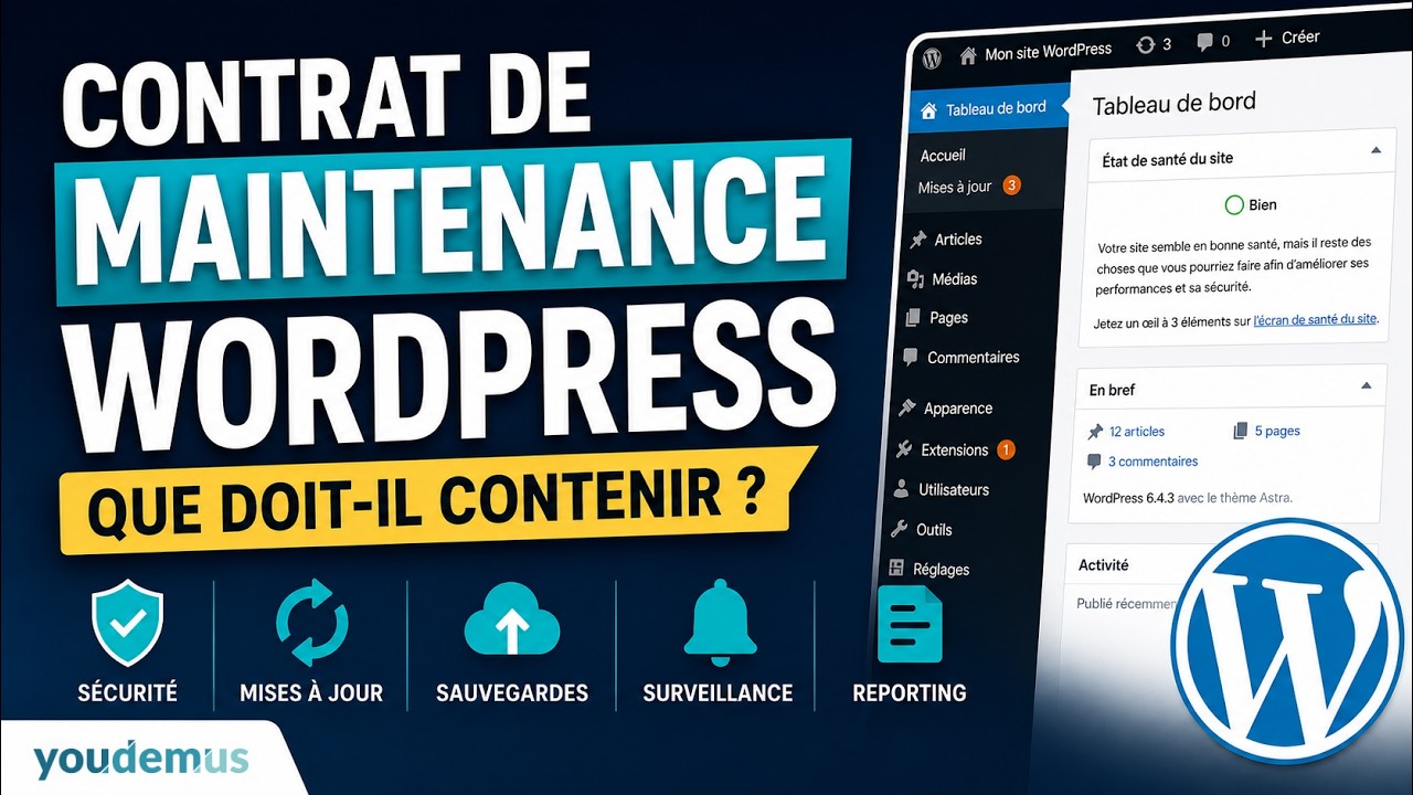 Que doit contenir un contrat de maintenance WordPress sérieux ?