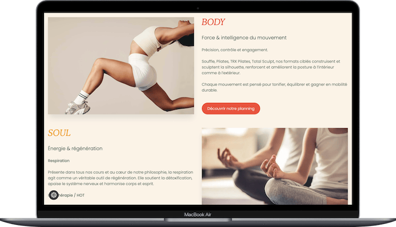 Sections avec image