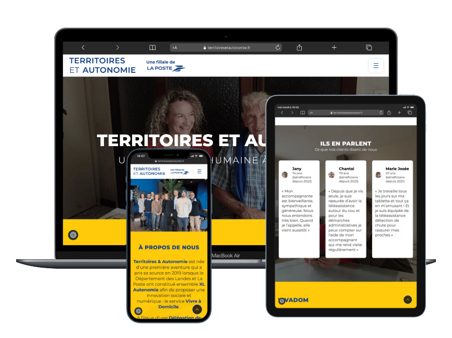 Responsive site Territoires et Autonomie